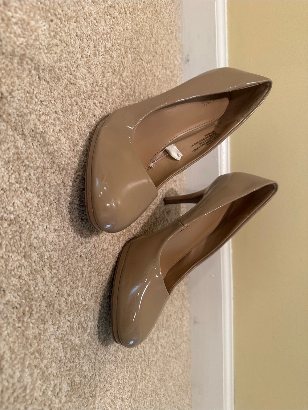 Merona Taupe Patent High Heel Pumps